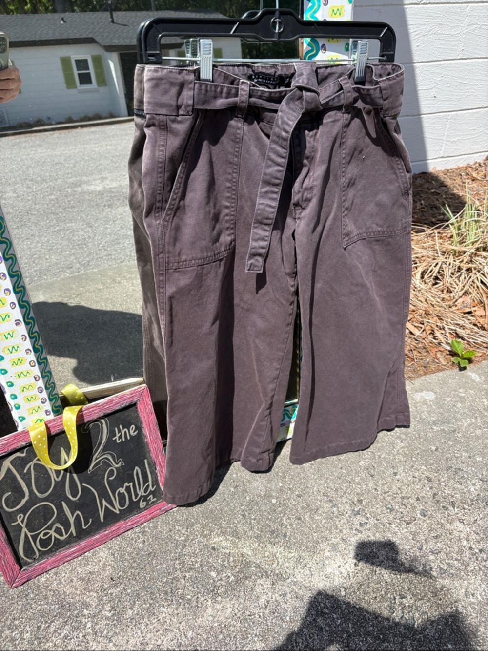 Anthropologie Sanctuary Cropped twill Pants in brown